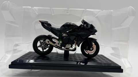 Kawasaki Ninja H2R motocykl model 1:18 Huayi M18-1B czarny