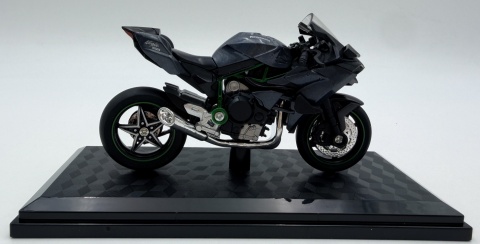 Kawasaki Ninja H2R motocykl model 1:18 Huayi M18-1B grafitowy