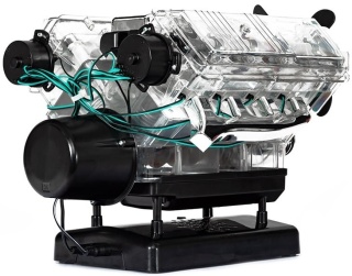 MODEL legendarnego silnika V8 - WŁASNY SILNIK V8 do złożenia FRANZIS