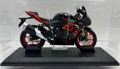 Suzuki GSX-1000R motocykl model 1:12 LED dźwięk Huayi M12-24 czarny