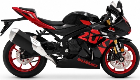 Suzuki GSX-1000R motocykl model 1:12 LED dźwięk Huayi M12-24 czarny