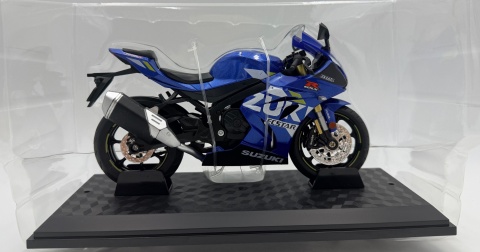 Suzuki GSX-1000R motocykl model 1:12 LED dźwięk Huayi M12-24 niebieski