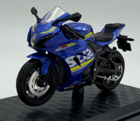 Suzuki GSX 1000R motocykl model 1:18 Huayi M18-3B niebieski