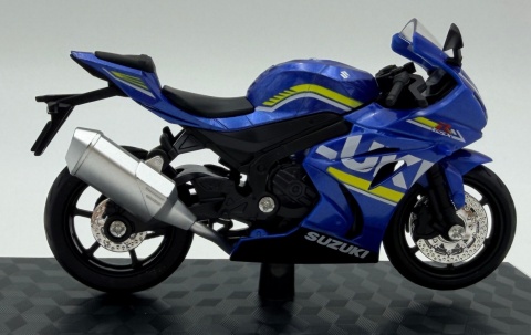 Suzuki GSX 1000R motocykl model 1:18 Huayi M18-3B niebieski