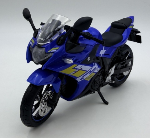 Suzuki GSX 250R motocykl model 1:12 LED dźwięk Huayi M12-15B niebieski