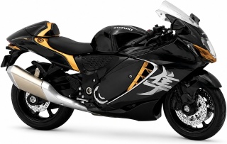 Suzuki Hayabusa GSX 1300R 2024 model 1:18 Huayi M18-5B czarny
