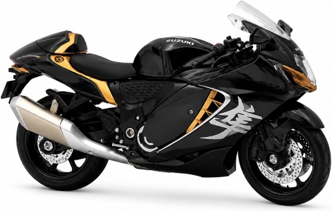 Suzuki Hayabusa GSX 1300R 2024 model 1:18 Huayi M18-5B czarny