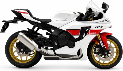 Yamaha R1 motocykl model 1:12 LED dźwięk Huayi M12-22 biały