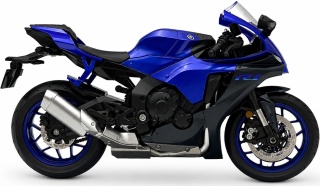 Yamaha R1 motocykl model 1:12 LED dźwięk Huayi M12-22 niebieski