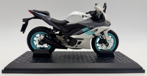Yamaha R3 motocykl model 1:12 LED dźwięk Huayi M12-25 biały