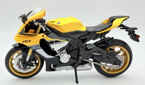 Yamaha YZF-R1 motocykl model 1:12 MSZ 68491 żółty