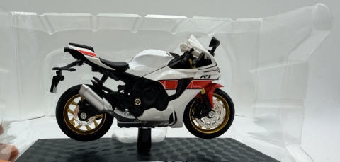 Yamaha YZF-R1 motocykl model 1:18 Huayi M18-4B biały