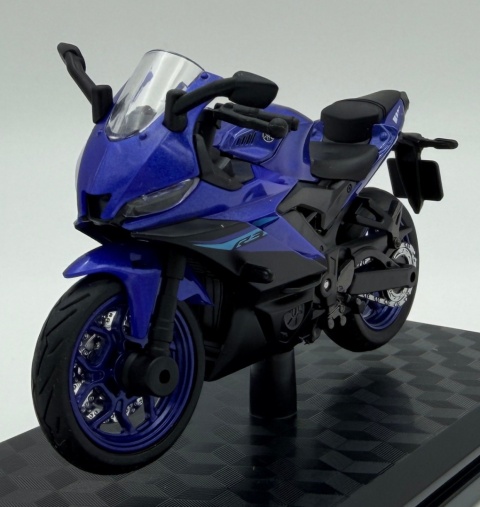 Yamaha YZF-R3 motocykl model 1:18 Huayi M18-9B niebieski