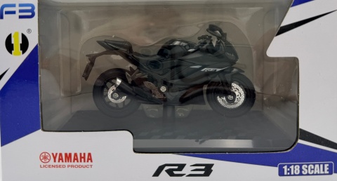 Yamaha YZF-R3 motocykl model 1:18 Huayi M18-9B czarny