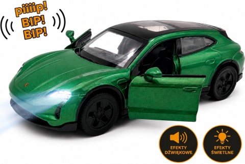 Porsche Taycan Turbo S Cross z napędem światło dźwięk METAL 1:36 MSZ 68747