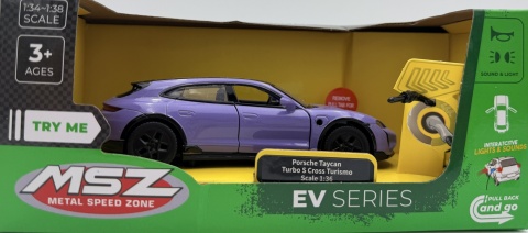 Porsche Taycan Turbo S z napędem światło dźwięk model METAL 1:36 MSZ 68746