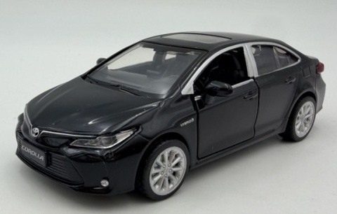 Toyota Corolla Hybrid z napędem światło dźwięk METAL 1:33 MSZ 68432 czarny
