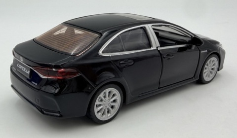 Toyota Corolla Hybrid z napędem światło dźwięk METAL 1:33 MSZ 68432 czarny