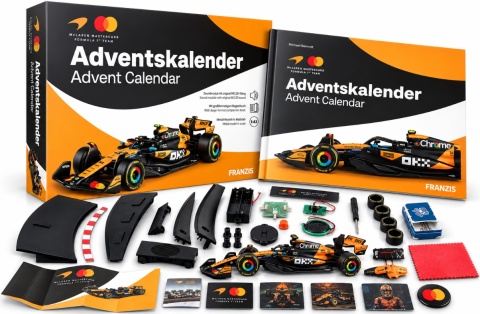 ZESTAW McLaren F1 Norris Piastri MCL39 kalendarz adwentowy na rok 2026 1:43