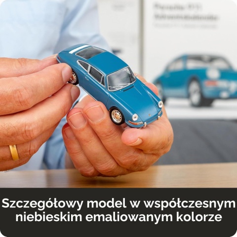 ZESTAW Porsche 911 2.0 1965 enamel blue kalendarz adwentowy Franzis 1:43