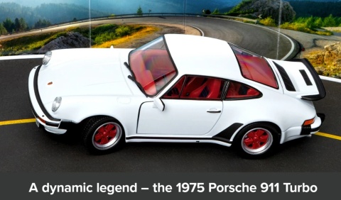 ZESTAW Porsche 911 Turbo 1975 kalendarz adwentowy 2026 biały Franzis 1:24