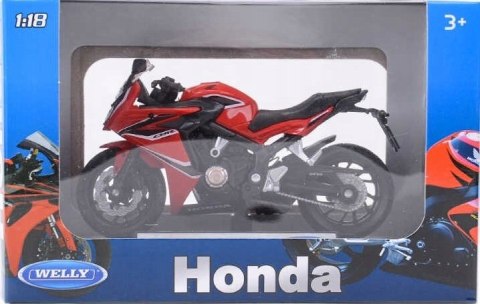 HONDA CBR 650F 2018 model 1:18 Welly metalowy HONDA CBR 650F 2018 model 1:18 Welly metalowy