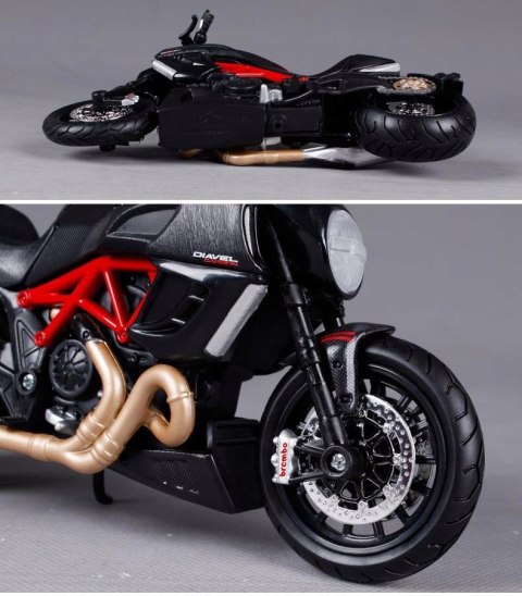 DUCATI Diavel Carbon motocykl model 1:12 Maisto DUCATI Diavel Carbon motocykl model 1:12 Maisto