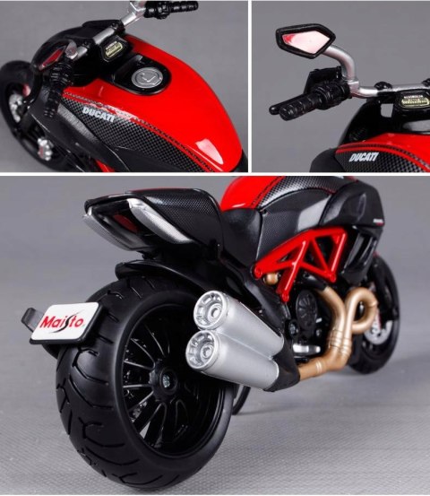 DUCATI Diavel Carbon motocykl model 1:12 Maisto DUCATI Diavel Carbon motocykl model 1:12 Maisto