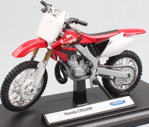 HONDA CR 250R motocykl model 1:18 Welly metalowy HONDA CR 250R motocykl model 1:18 Welly metalowy