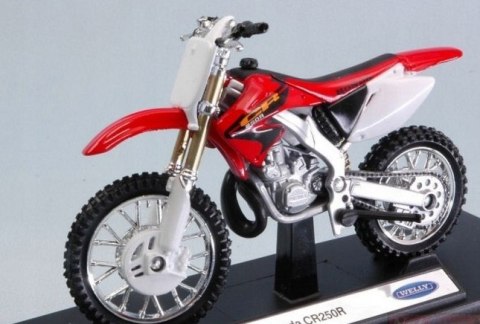 HONDA CR 250R motocykl model 1:18 Welly metalowy HONDA CR 250R motocykl model 1:18 Welly metalowy