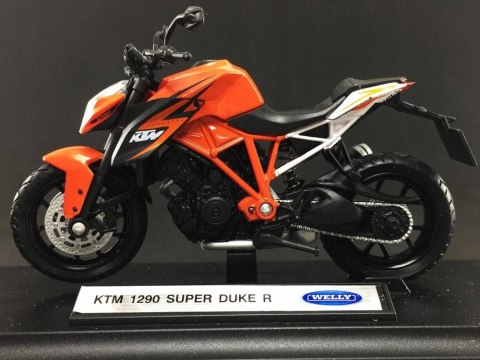 KTM 1290 Super Duke R model 1:18 Welly metalowy KTM 1290 Super Duke R model 1:18 Welly metalowy