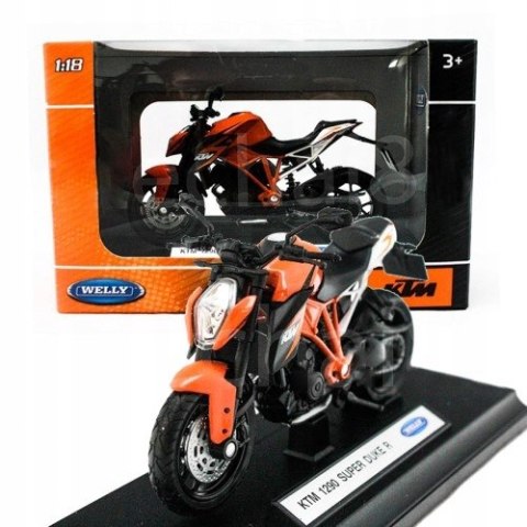 KTM 1290 Super Duke R model 1:18 Welly metalowy KTM 1290 Super Duke R model 1:18 Welly metalowy