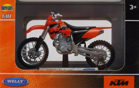 KTM 450 SX Racing model 1:18 Welly metalowy KTM 450 SX Racing model 1:18 Welly metalowy