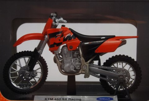 KTM 450 SX Racing model 1:18 Welly metalowy KTM 450 SX Racing model 1:18 Welly metalowy