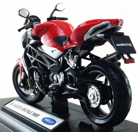 MV AGUSTA Brutale 990R model 1:18 Welly metalowy MV AGUSTA Brutale 990R model 1:18 Welly metalowy