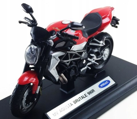 MV AGUSTA Brutale 990R model 1:18 Welly metalowy MV AGUSTA Brutale 990R model 1:18 Welly metalowy