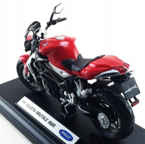 MV AGUSTA Brutale 990R model 1:18 Welly metalowy MV AGUSTA Brutale 990R model 1:18 Welly metalowy