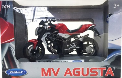 MV AGUSTA Brutale 990R model 1:18 Welly metalowy MV AGUSTA Brutale 990R model 1:18 Welly metalowy