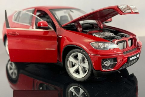 BMW X6 5.0 xDrive E71 red model Welly 1:24 BMW X6 5.0 xDrive E71 red model Welly 1:24