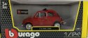 Fiat 500 L 1968 red 1:24 metalowy Bburago 22099