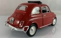 Fiat 500 L 1968 red 1:24 metalowy Bburago 22099