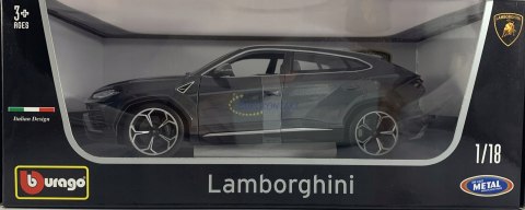 LAMBORGHINI Urus grey 1:18 model BBurago 11042 LAMBORGHINI Urus grey 1:18 model BBurago 11042