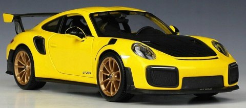 PORSCHE 911 GT2 RS zółty 1:24 model Maisto 31523 PORSCHE 911 GT2 RS zółty 1:24 model Maisto 31523