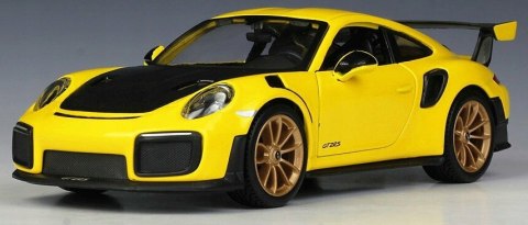 PORSCHE 911 GT2 RS zółty 1:24 model Maisto 31523 PORSCHE 911 GT2 RS zółty 1:24 model Maisto 31523
