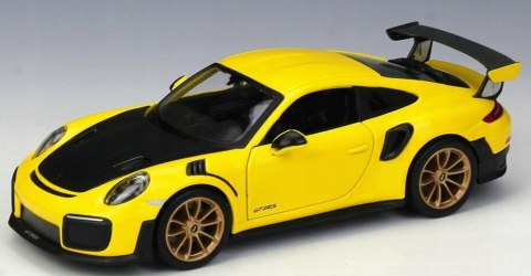 PORSCHE 911 GT2 RS zółty 1:24 model Maisto 31523 PORSCHE 911 GT2 RS zółty 1:24 model Maisto 31523