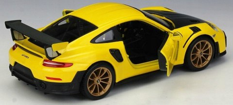 PORSCHE 911 GT2 RS zółty 1:24 model Maisto 31523 PORSCHE 911 GT2 RS zółty 1:24 model Maisto 31523
