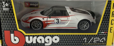 PORSCHE 918 Spyder Weissach #3 1:24 BBurago 28009 PORSCHE 918 Spyder Weissach #3 1:24 BBurago 28009
